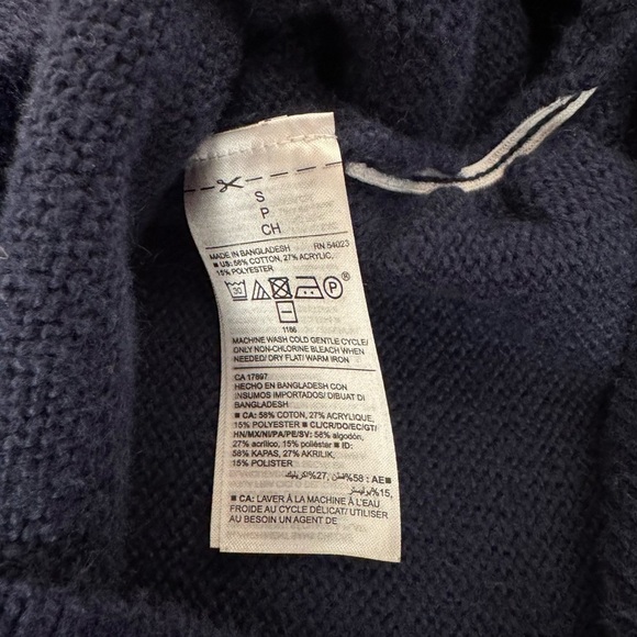 Old Navy Women’s‎ Maternity Navy Fair Isle Pullover Long Sleeve Sweater Small - Picture 5 of 5